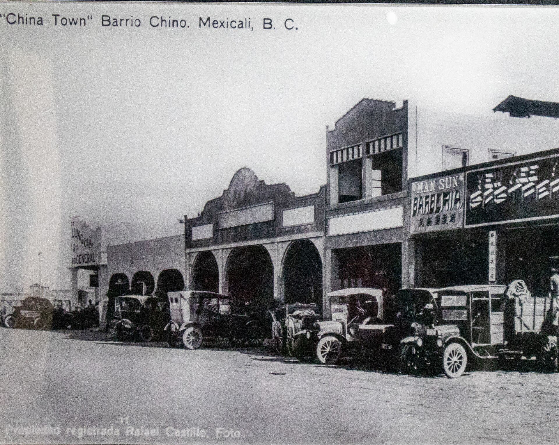 Barrio Chino de Mexicali hacia 1920, fotografía de la colección del Museo Universitario de la UABC